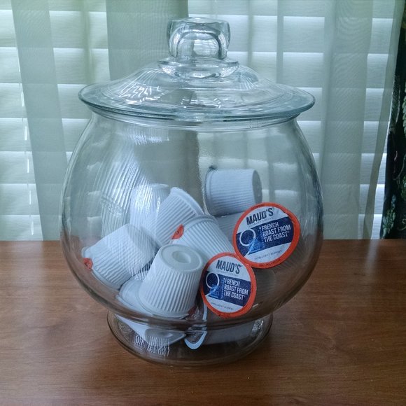 Vintage Apothecary/Canister Glass Jar with Lid